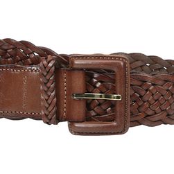 Accesorii Femei Cole Haan 40mm Braided Veg Leather Belt with Covered Harness Buckle Woodbury