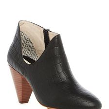 Incaltaminte Femei Matt Bernson Jagguar Ankle Suede Bootie Black Croco Leather