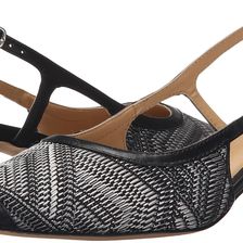Trotters Kimberly Black White Multi/Black Multi Weave Textile/Burnished Vegetable