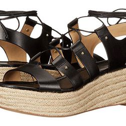 Incaltaminte Femei Michael Kors Sofia Mid Wedge Black Vachetta