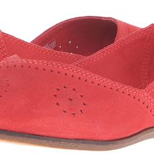 TOMS Jutti Flat Cayenne Suede Perforated