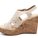 Incaltaminte Femei Jellypop Mosaic Wedge Sandal Beige