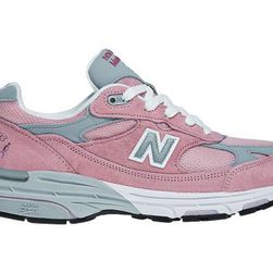 Incaltaminte Femei New Balance Womens Lace Up for the Cure 993 Stability Running Pink with Grey White