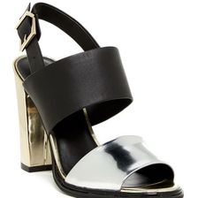 Incaltaminte Femei Kenneth Cole New York Susie Open Toe Ankle Pump SILVER-BLA