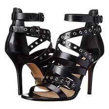 Incaltaminte Femei Michael Kors Cecilia Black Dull Silver Vachetta