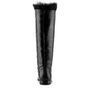 Incaltaminte Femei Sergio Rossi Leather Reptile Embossed Boot Black