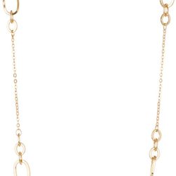 14th & Union Long Link Necklace GOLD-RHODIUM