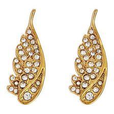 Bijuterii Femei Rebecca Minkoff Pave Wing Ear Climbers Earrings Gold TonedCrystal