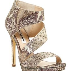 Incaltaminte Femei Nina Shoes Faust Metallic Sandal Pump natural syra