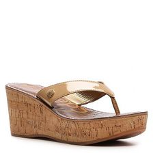 Incaltaminte Femei Sam Edelman Romy Patent Wedge Sandal Nude