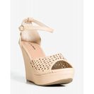 Incaltaminte Femei CheapChic Berlinda-1 Spring Crush Wedge Nude