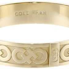 Cole Haan Logo Metal Bangle Bracelet Gold