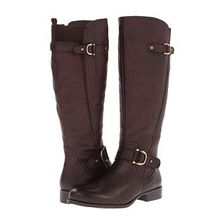 Incaltaminte Femei Naturalizer Jersey Wide Shaft Oxford Brown Wide Shaft Leather