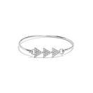 Bijuterii Femei GUESS Silver-Tone Pave Bangle silver