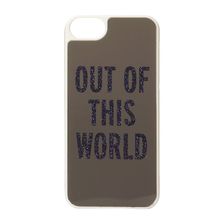 Kate Spade New York Out Of This World Resin Phone Case for iPhone® 5 and 5s Silver Mirror/French Navy Glitter