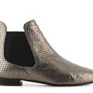 Incaltaminte Femei Giuseppe Zanotti Metallic Reptile Embossed Bootie Silver