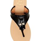 Incaltaminte Femei Jack Rogers Alana Thong Sandal BLACK-PAT