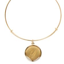 Alex and Ani 14K Gold Filled Initial Y Charm Wire Bangle RUSSIAN GOLD