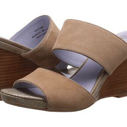 Incaltaminte Femei Johnston Murphy Nisha Slide Latte Kid SuedeGold Italian Soft Metallic Suede