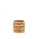 Bijuterii Femei Forever21 Twisted and Etched Ring Set Gold