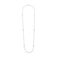 Ralph Lauren 40 in Pearl and Crystal with Lobster Closure Necklace White