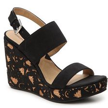 Incaltaminte Femei Adrienne Vittadini Croome Wedge Sandal Black