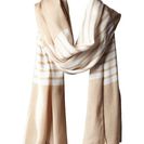 Accesorii Femei Michael Kors Norwood Stripe Oblong SandWhite