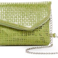 Hobo Daria Leather Crossbody Clutch PERF KIWI