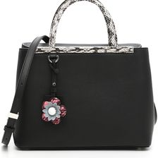 Fendi Calfskin Petite 2Jours Bag NAERO+NATURALE+MLC+P