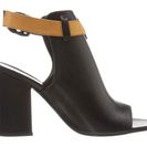 Incaltaminte Femei Delman Aggie Black CalfskinCuoio Vachetta