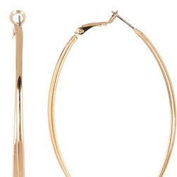 14th & Union Twisted Oval Hoop Earrings GOLD