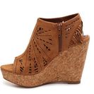 Incaltaminte Femei Not Rated Fringilicious Wedge Sandal Cognac