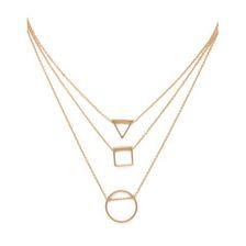Bijuterii Femei Forever21 Geo Pendant Necklace Set Gold