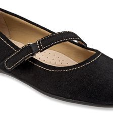Trotters Simmy Black Suede