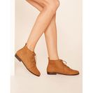 Incaltaminte Femei Forever21 Faux Suede Ankle Booties Tan