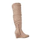 Incaltaminte Femei Chinese Laundry Upside Over the Knee Wedge Boot Toffee