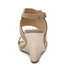 Incaltaminte Femei CL By Laundry Baja Wedge Sandal Gold MetallicTan