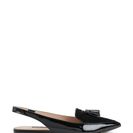 Incaltaminte Femei French Connection Black Gates Pointed Toe Tasseled Slingback Loafers Black
