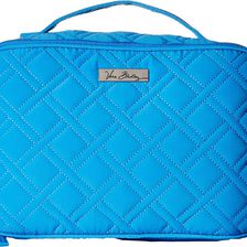 Vera Bradley Luggage Large Blush & Brush Makeup Case Coastal Blue