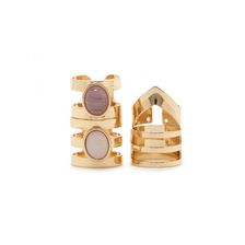 Bijuterii Femei Forever21 Cutout Midi Ring Set Blushgold