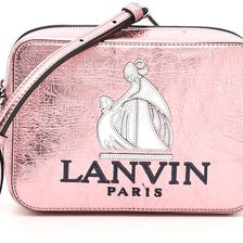 Lanvin Mini Nomad Bag METALLIC PALE PINK