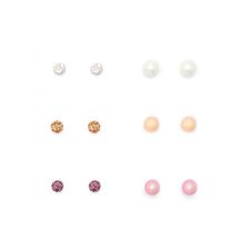 Bijuterii Femei Forever21 Rhinestone Ball Stud Set Creammulti