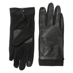 Accesorii Femei Echo Design Touch Basic Leather Gloves Black