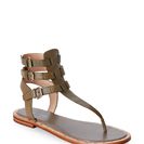 Incaltaminte Femei French Connection Olive Branch Imanna Flat Gladiator Sandals Olive Branch