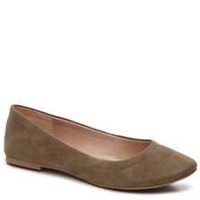 Incaltaminte Femei Mix No 6 Danzey Suede Ballet Flat Olive Faux Suede