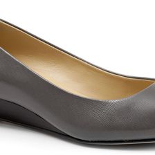 Trotters Lonnie Dark Grey Glazed Kid Leather