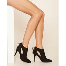 Incaltaminte Femei Forever21 Faux Suede Booties Black