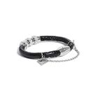 Bijuterii Femei GUESS Black and Silver-Tone Magnetic Bead Bracelet black