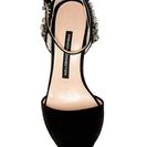Incaltaminte Femei French Connection Eleni Embellished Ankle Strap Pump BLACK