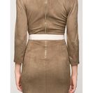 Accesorii Femei CheapChic Oh Chain Link Buckle Stretch Belt TaupeKhaki